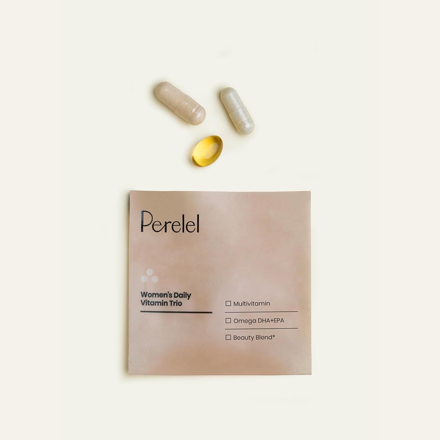 Perelel Women's Daily Vitamin Trio: Immune, Mood, Reproductive & Brain Health Support - Soy, Dairy & Gluten Free (30 Day Supply)