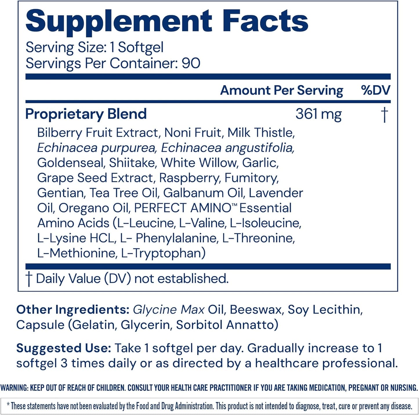 PerfectAmino Gut Defense Softgels - Advanced Gut Health Support for Women and Men - 90 Capsules