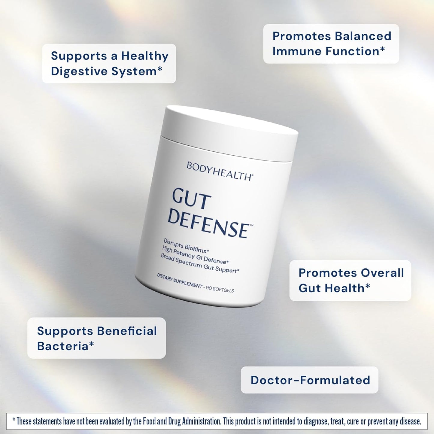 PerfectAmino Gut Defense Softgels - Advanced Gut Health Support for Women and Men - 90 Capsules