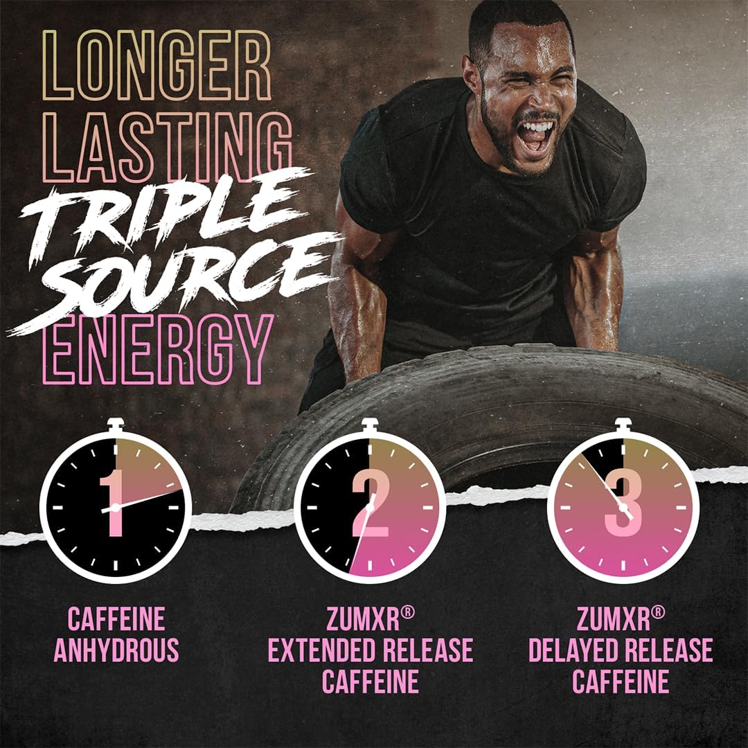 Performance-Boosting Pre Workout Supplement with Creatine, Beta Alanine, L-Citrulline, and Caffeine (30 Servings, King Lemonade)