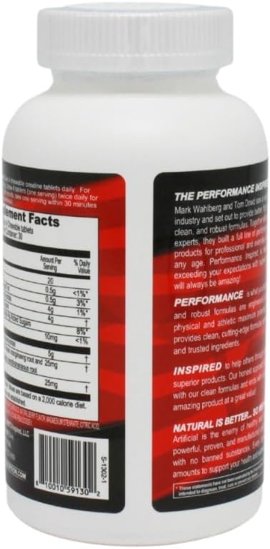 Performance Inspired Nutrition Creatine Chew - 5g Creatine Monohydrate for Muscle Growth & Recovery - Berry Blast Flavor - 120 Chews