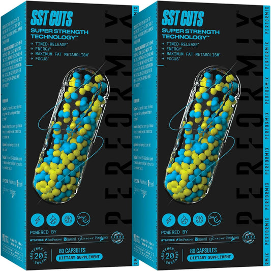 Performix SST Cuts Thermogenic Supplement for Energy, Focus, and Metabolism Support - 320 Servings for Men and Women