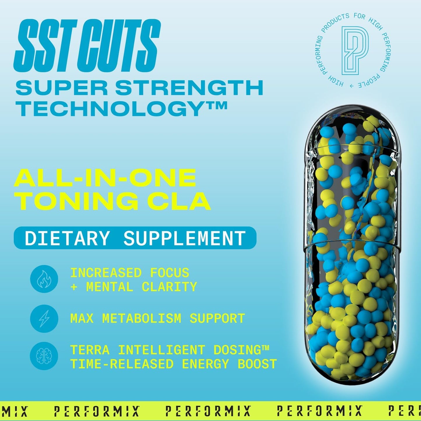 Performix SST Cuts Thermogenic Supplement for Energy, Focus, and Metabolism Support - 320 Servings for Men and Women