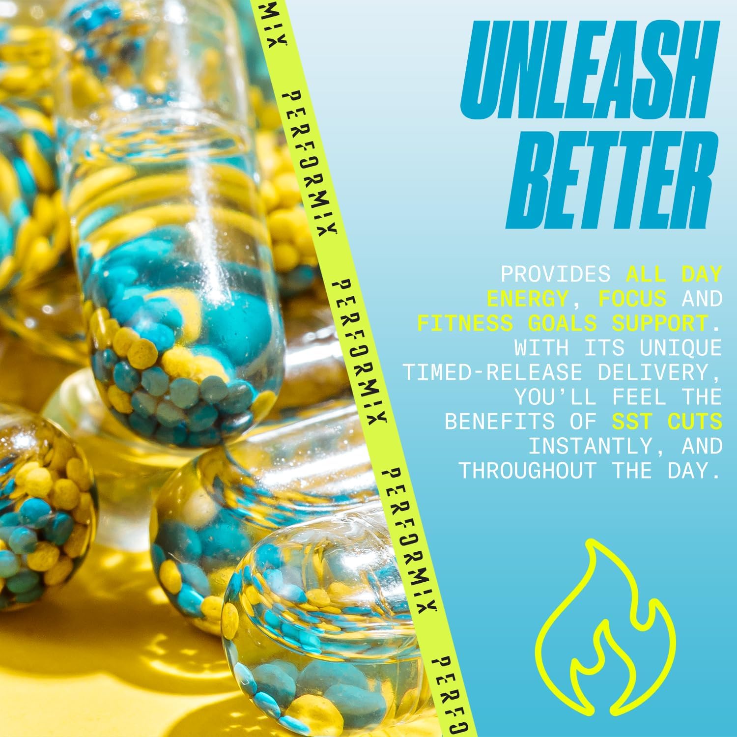 Performix SST Cuts Thermogenic Supplement for Energy, Focus, and Metabolism Support - 320 Servings for Men and Women