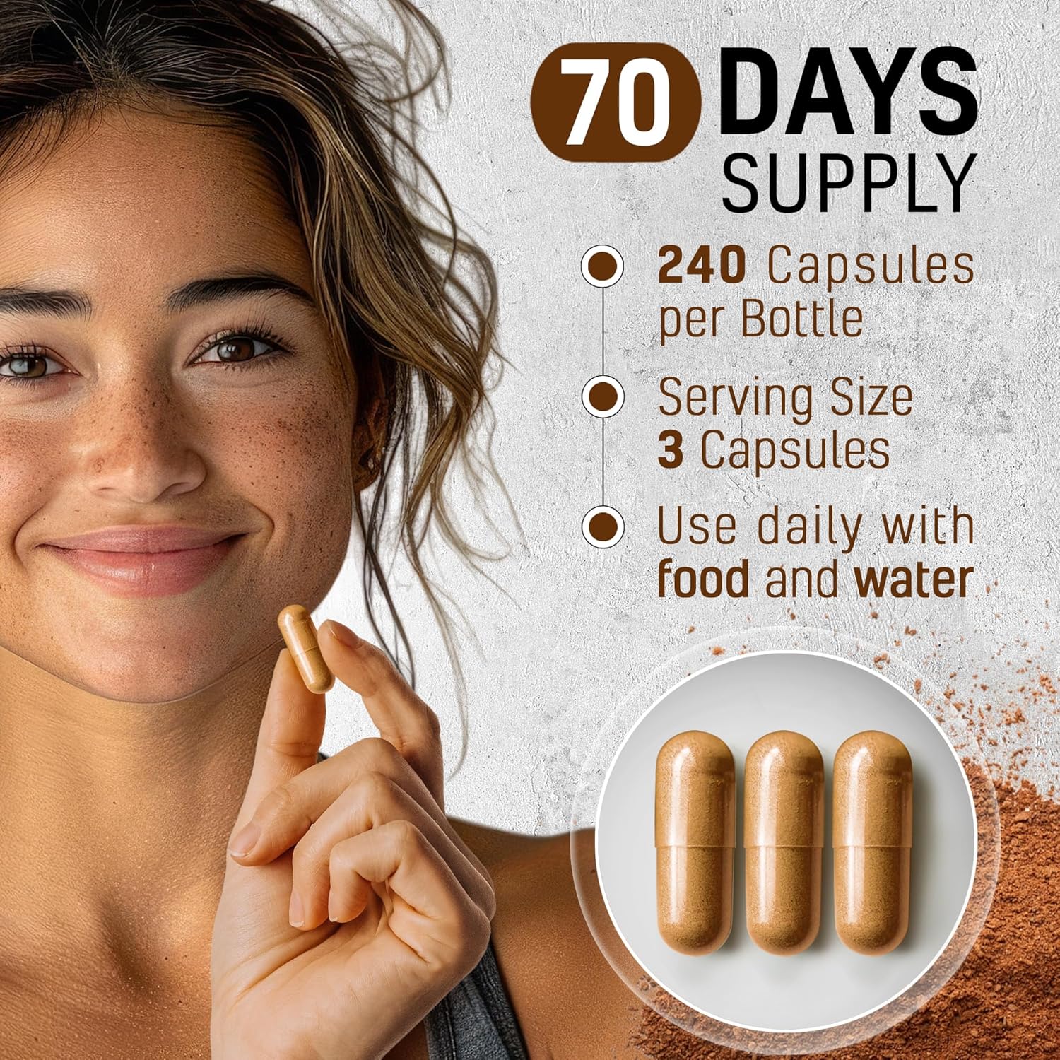 Perfotek Ceylon Cinnamon Capsules 240 Count - Joint & Antioxidant Support - Gluten Free, Non-GMO, Non Irradiated - 6000 mg - Keto & Vegan Friendly