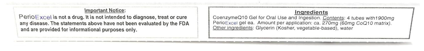 PerioExcel Basiq Tripack Gum Therapy Gel with CoQ10 - Sensitive Dental Care Solution for Bleeding Gums - 3-Month Supply