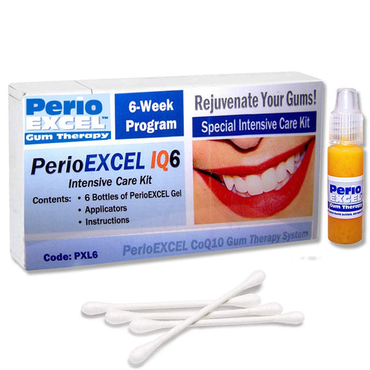 PerioEXCEL IQ6 Gum Therapy Intensive Care Program - CoQ10 Gel for Sensitive Dental Care