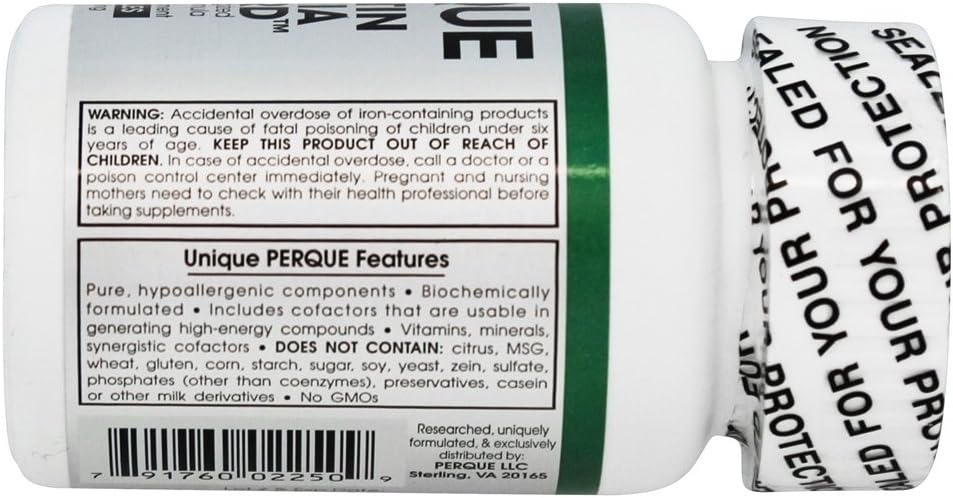 Perque Hematin Anemia Guard Capsules - 100 Count Bottle for Blood Health & Iron Support