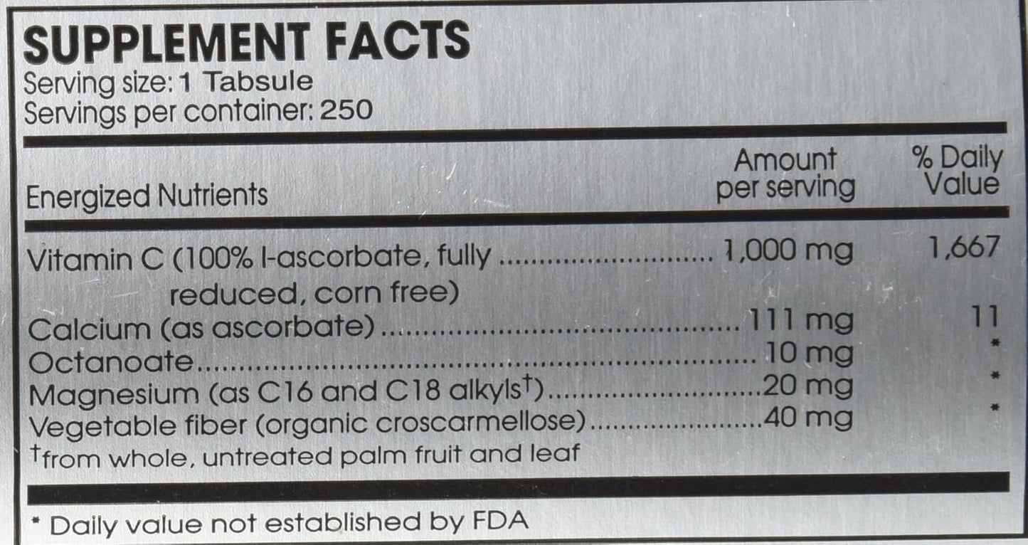 Perque Potent C Guard 1000mg Tablets - High-Strength Vitamin C Supplement