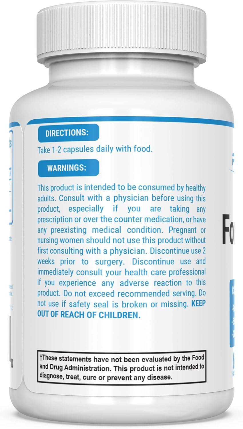 PEScience 95% Pure Forskolin Extract Capsules with Patented ForsLean - 60 Count