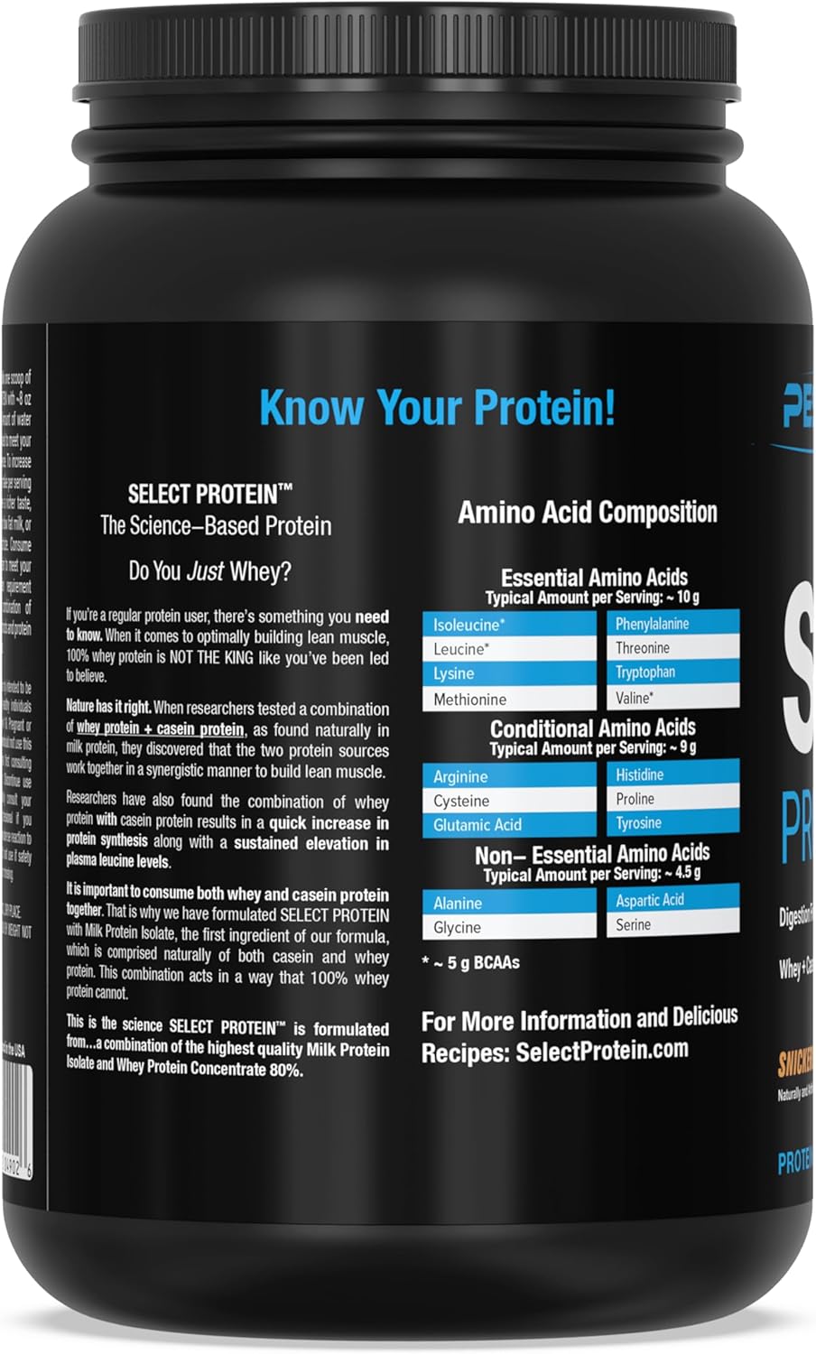 PEScience Select Snickerdoodle Low Carb Protein Powder - 27 Servings, Keto & Gluten Free