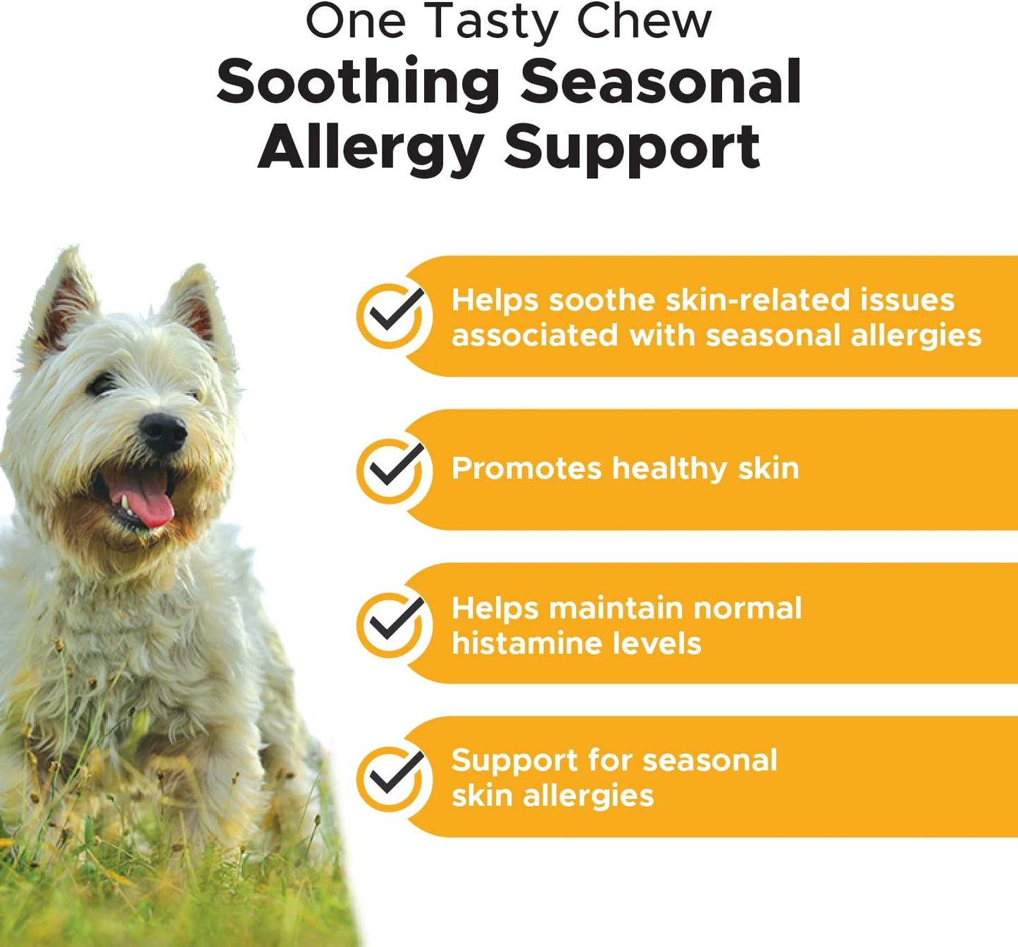 Pet Honesty Allergy Skin Health Soft Chews - Itch Relief, Fish Oil, Probiotics for Dogs, Shiny Coats, Reduce Shedding - 90 Ct (Duck)