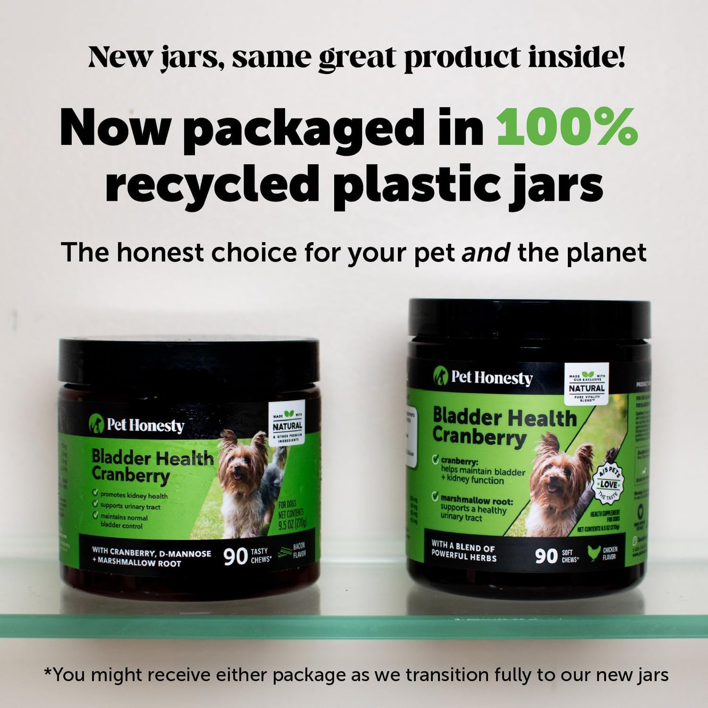Pet Honesty Cranberry Bladder Health Supplement for Dogs - Supports Urinary Tract, Bladder, & Kidney Health - Bacon Flavor - Active Cranberry & D-Mannose Ingredients