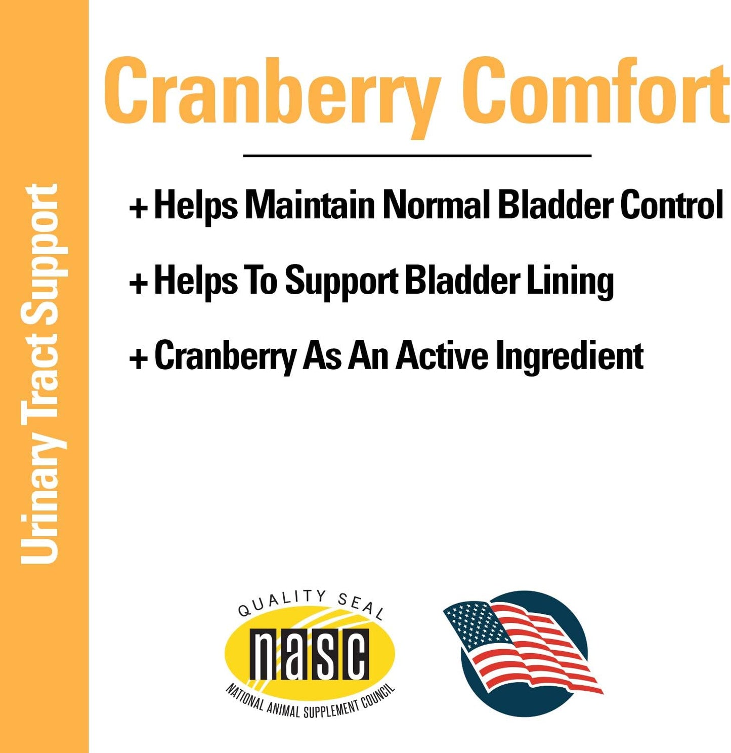 Pet Supplement for Urinary Tract Health - Cranberry Comfort Soft Chews for Dogs & Cats - Supports Bladder Control & Incontinence - 120 Count