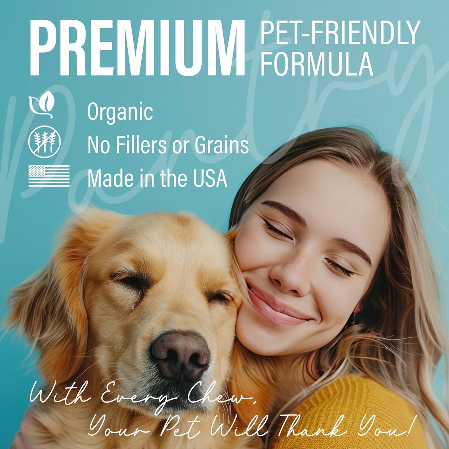 PetSteel Probiotic Dog Supplement with Prebiotics for Digestive Health, Allergy Support, and Joint Relief - 90 Soft Chews for Gut Health and Itchy Skin