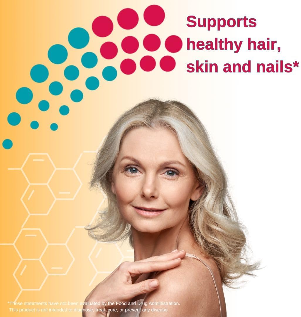 PHARMATECH Women's Hydrolyzed Collagen with Vitamin C & E for Skin and Nails Health - Premium Formula Antioxidant Supplement - 100 Tablets