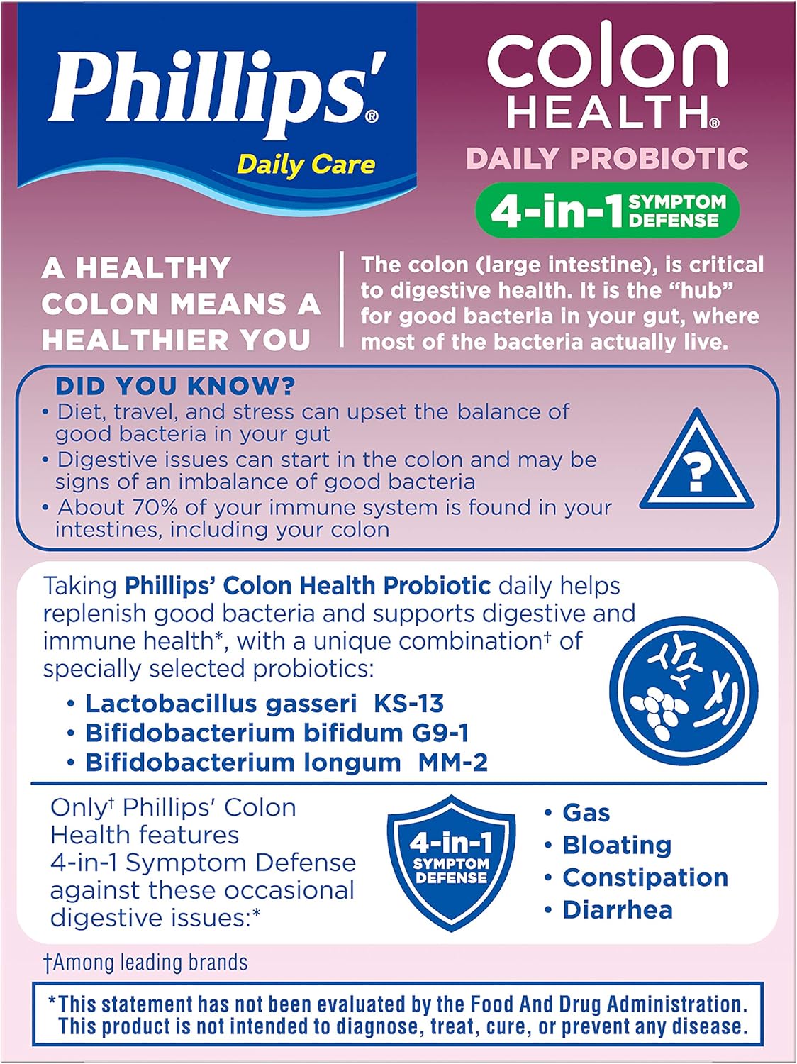Phillips Colon Health Probiotic Supplement 6-Pack - 30 Capsules Each