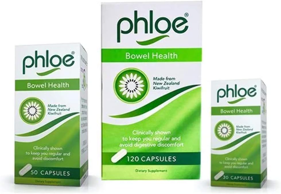 Phloe Bowel Health Capsules - Pack of 2, 50 Capsules Each