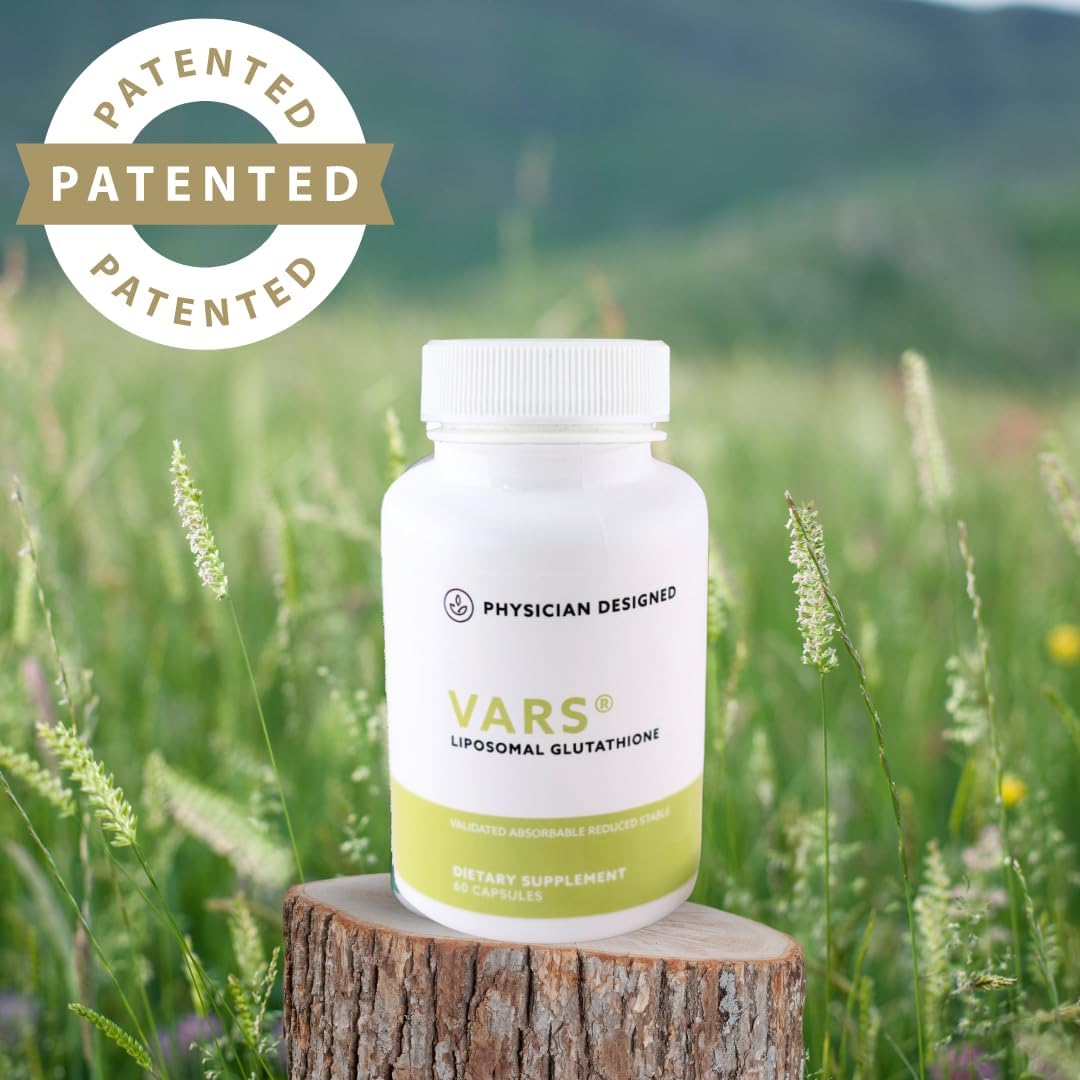 Physician Designed Liposomal Glutathione Capsules - Antioxidant Supplement for Anti-Aging, Detox, Immune Support, Energy, Skin Brightening - 60 Count