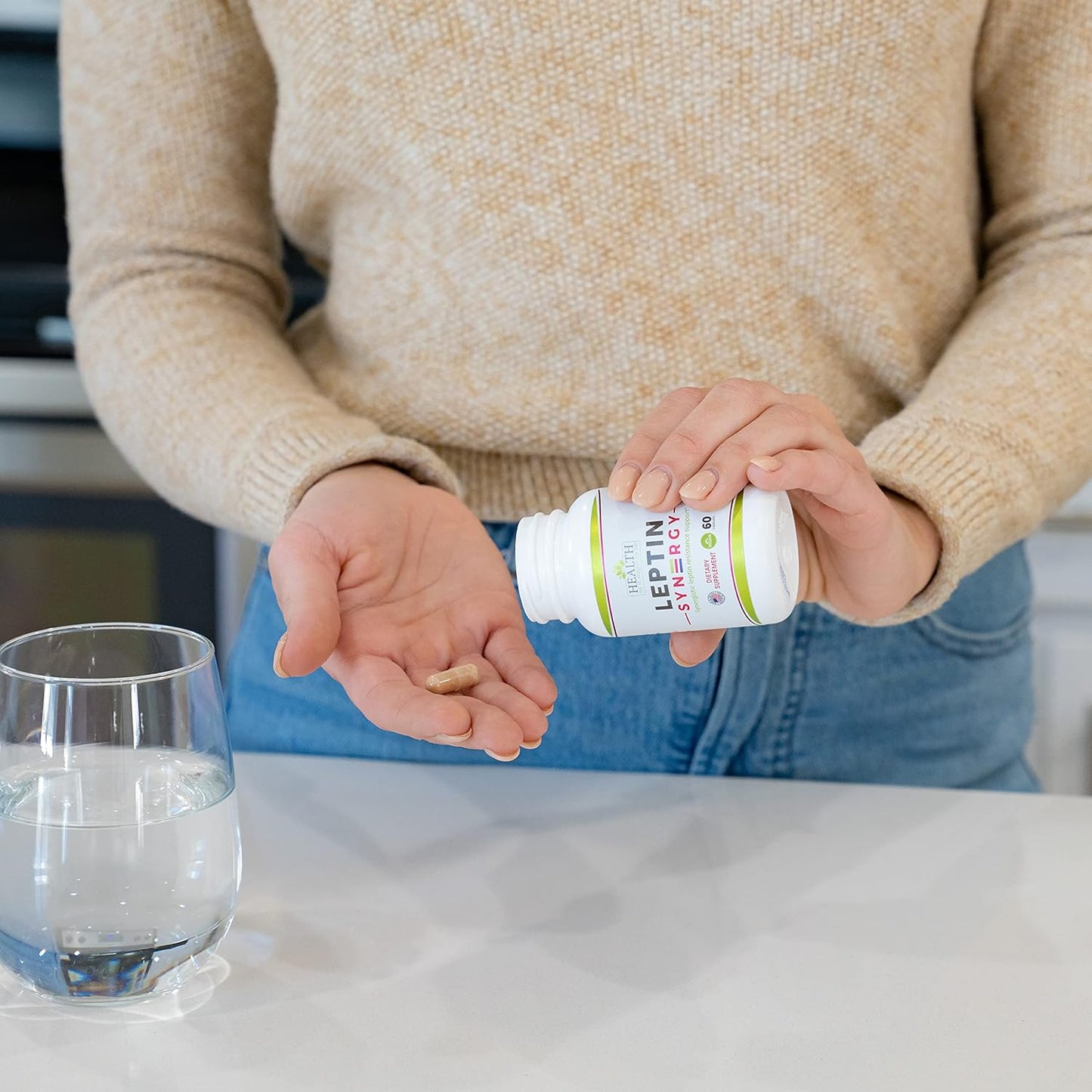 Physician Formulated Leptin Syn3rgy Supplement with Green Tea, African Mango, Ginseng | 60 Capsules for Optimal Health