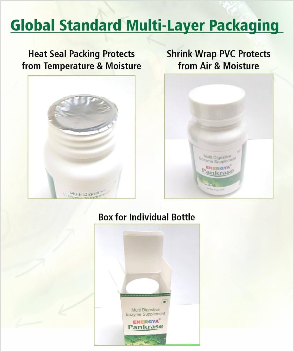 Physician Trusted Digestive Enzymes for Gas, Bloating & Nutrient Absorption with Hi-Tech Processing