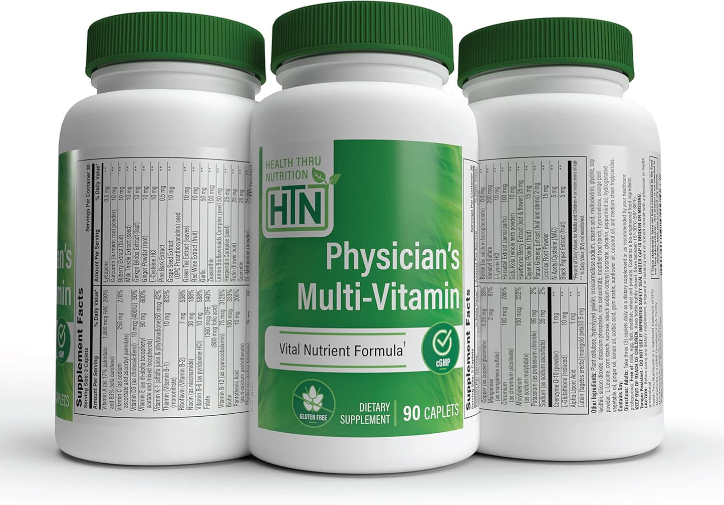 Physician's Multi-Vitamin Complex with 60+ Vital Nutrients for Complete Wellness Support (90 Count)
