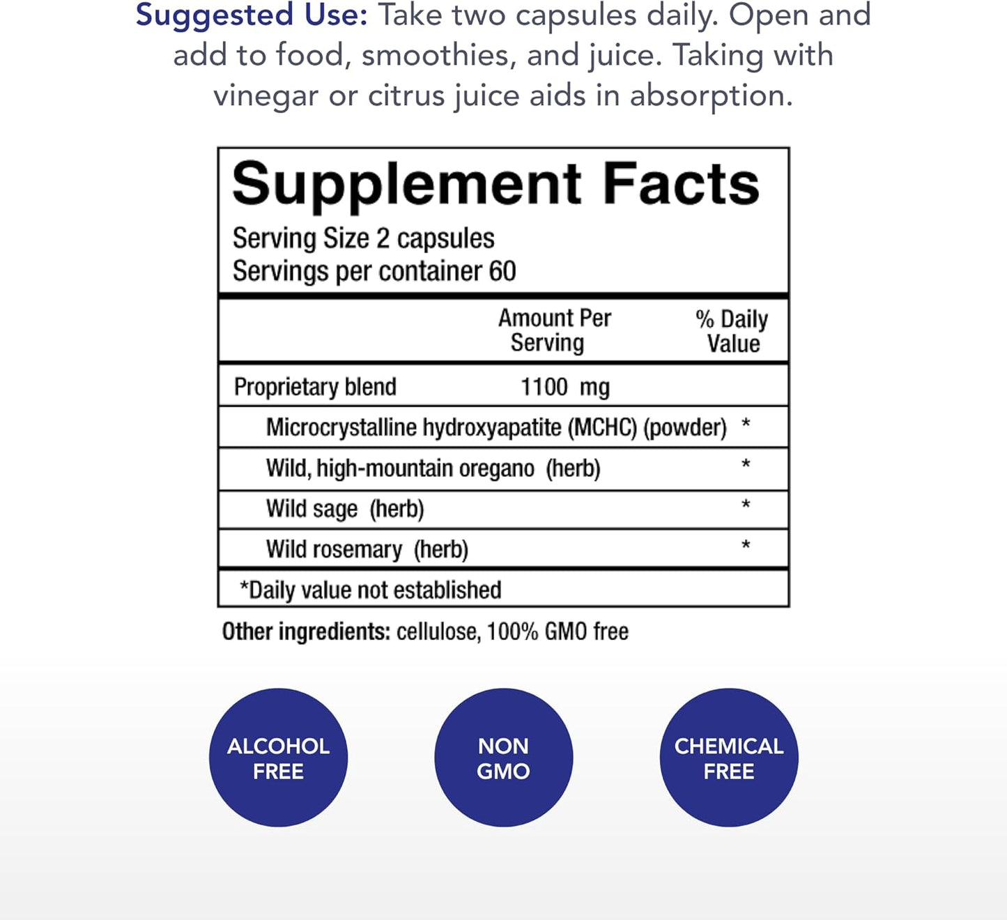 Physician's Strength Bone Complete Capsules - Supports Healthy Bones & Joints - Non-GMO Formula - 60 Servings