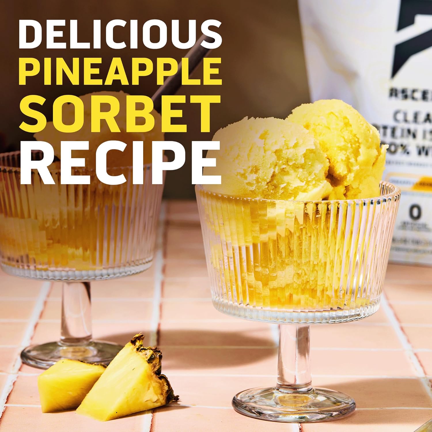 Pineapple Coconut Clear Whey Protein Isolate by Ascent - High-Quality Protein Supplement