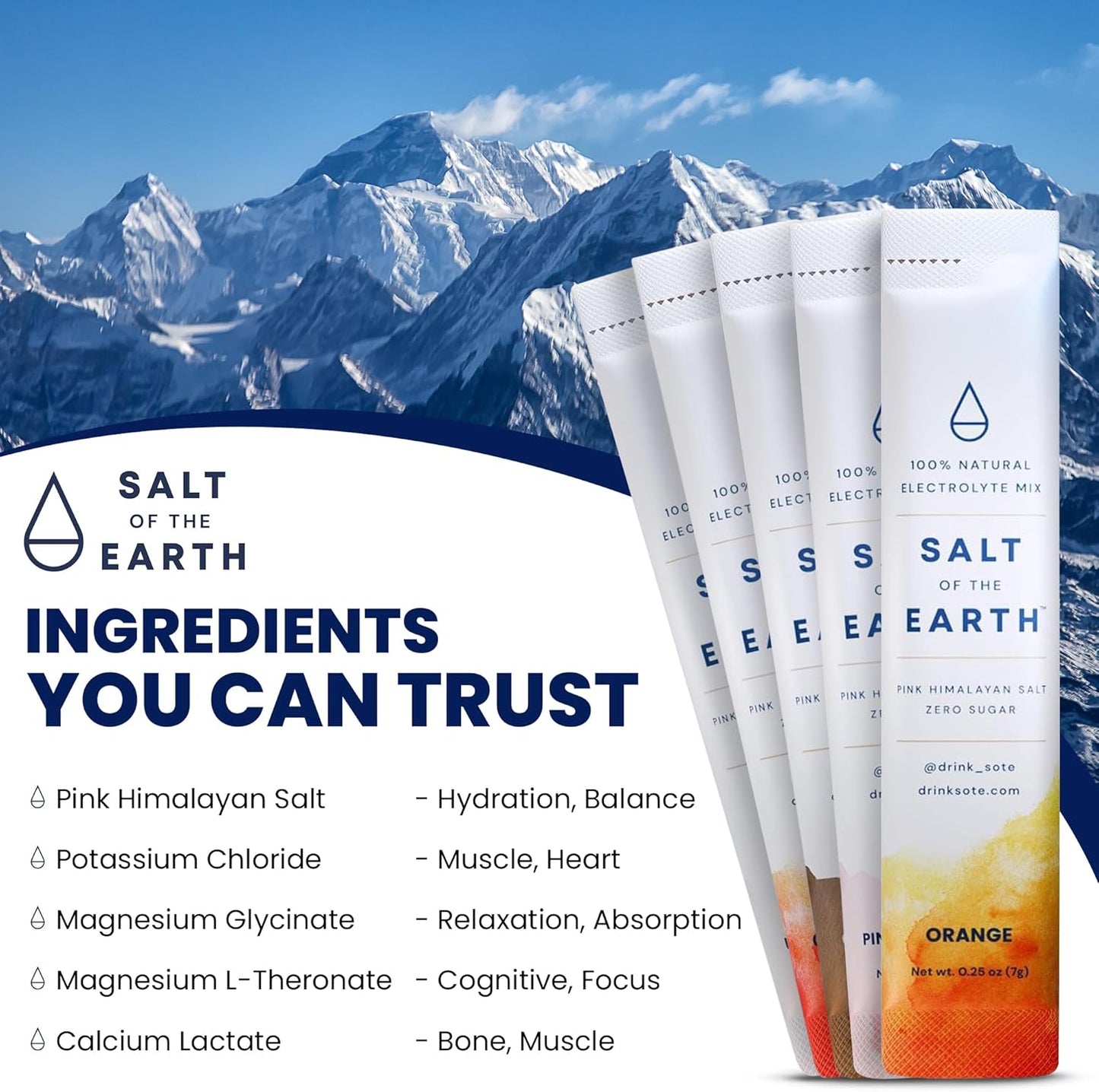 Pink Himalayan Salt Electrolyte Powder Packets - Zero Sugar, Keto & Paleo Friendly - Hydration Boost - 12 Sticks, Pink Lemonade Flavor