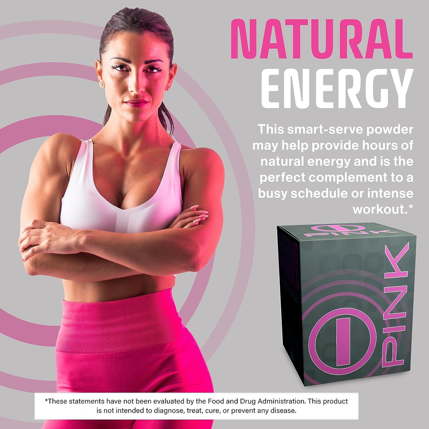PINK I-PNK Energy Drink for Women - Boost Vitality and Wellness - 2 Packs