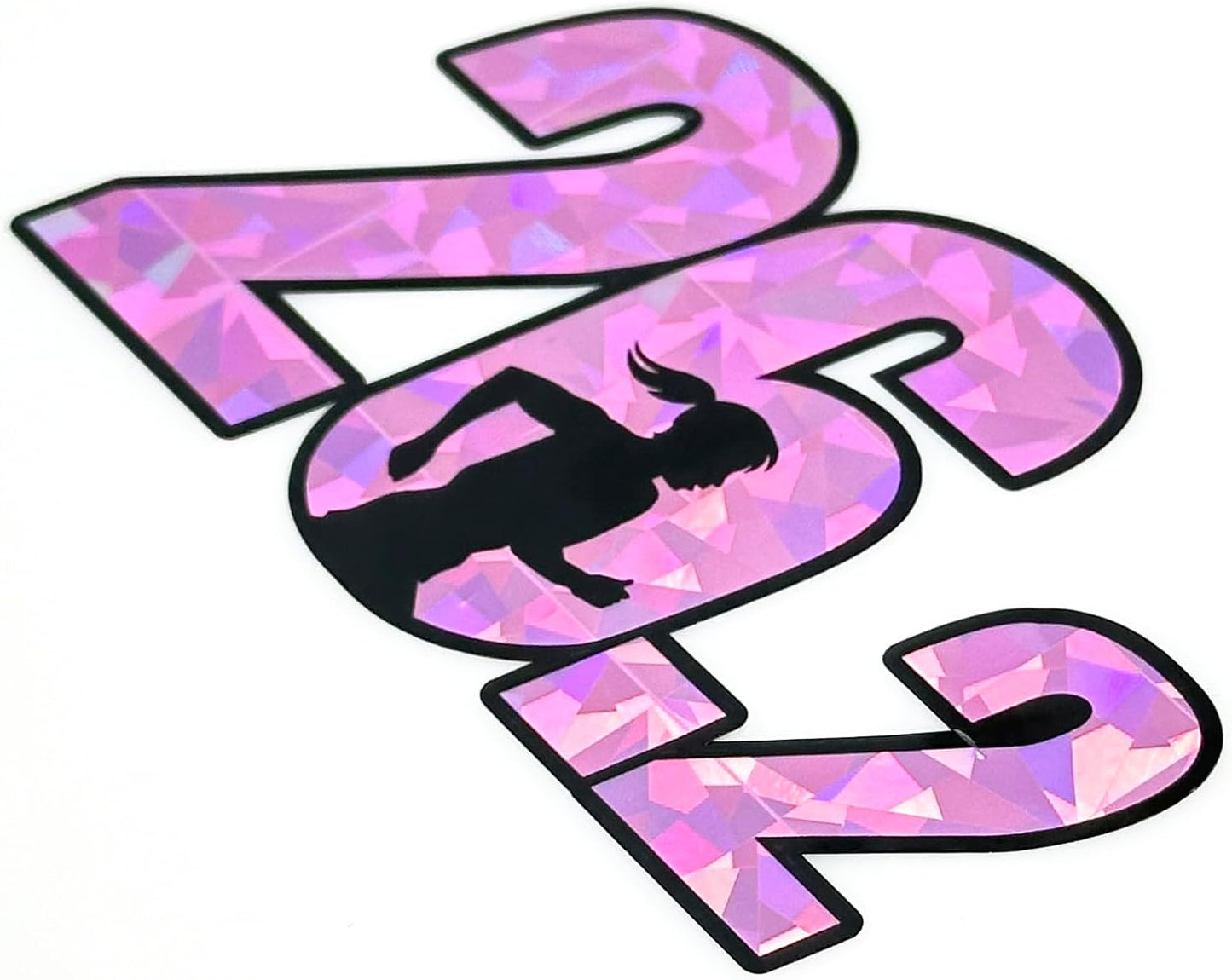 Pink Reflective 26.2 Marathon Decal Sticker - Weatherproof Universal Fit Automotive Grade 2.25" x 3.75