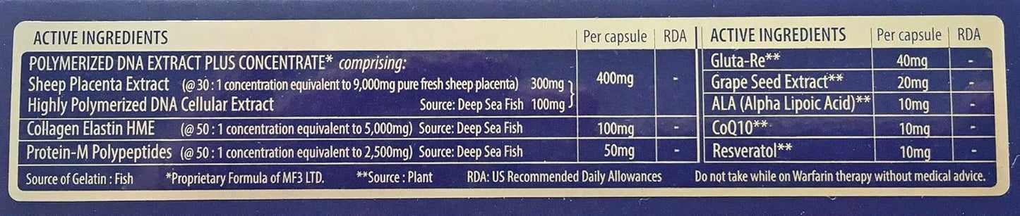 Placenta Softgels 30 Count - Premium Extract Formula for Health and Wellness
