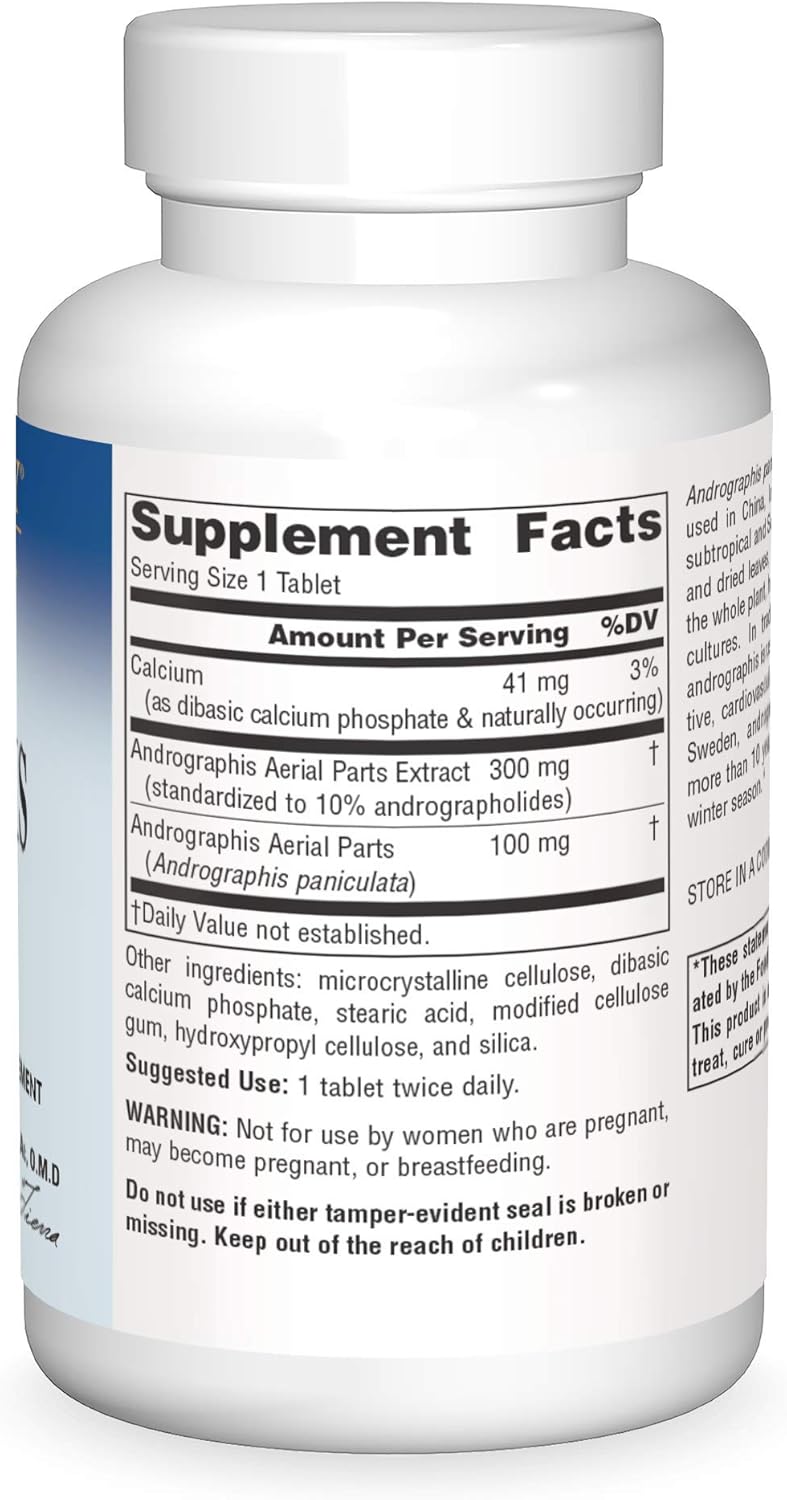 Planetary Herbals Andrographis 400mg Tablets - Supports Digestive, Cardiovascular, Urinary Health - Promotes Liver & Immune Function - 120 Count