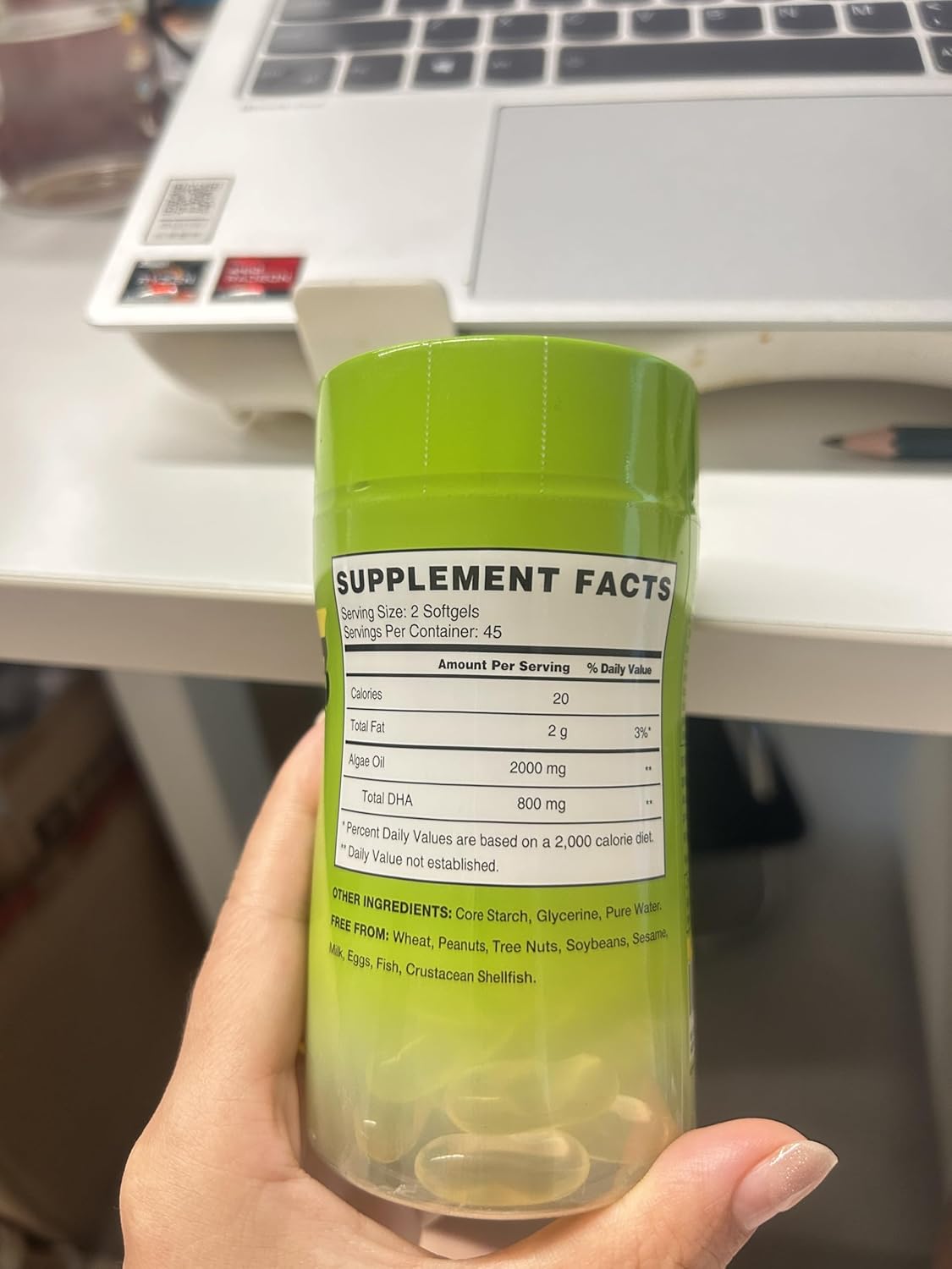 Plant-Based Algal DHA Supplements - Vegan Omega-3 Alternative from Algae Oil | 180 Softgels, Carrageenan Free, Non-GMO