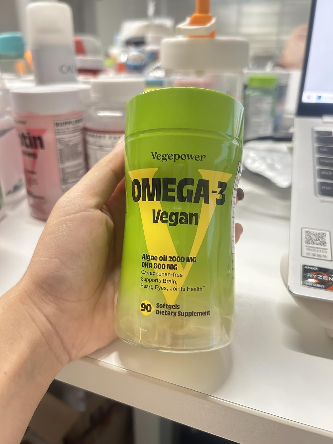 Plant-Based Algal DHA Supplements - Vegan Omega-3 Alternative from Algae Oil | 180 Softgels, Carrageenan Free, Non-GMO