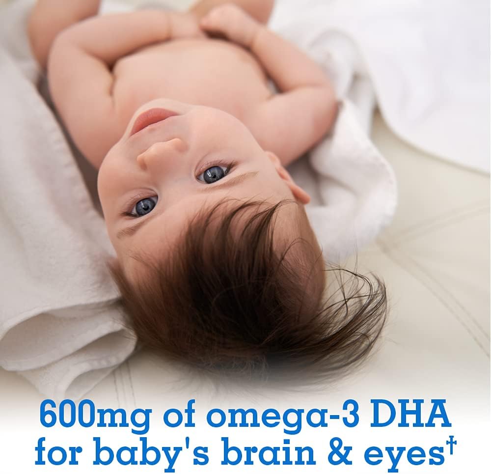 Plant Based Baby DHA Drops, Omega 3 Supplement for Baby's Brain & Eyes, Vegan Formula, 37.5 mL Liquid - BoostGo Australia