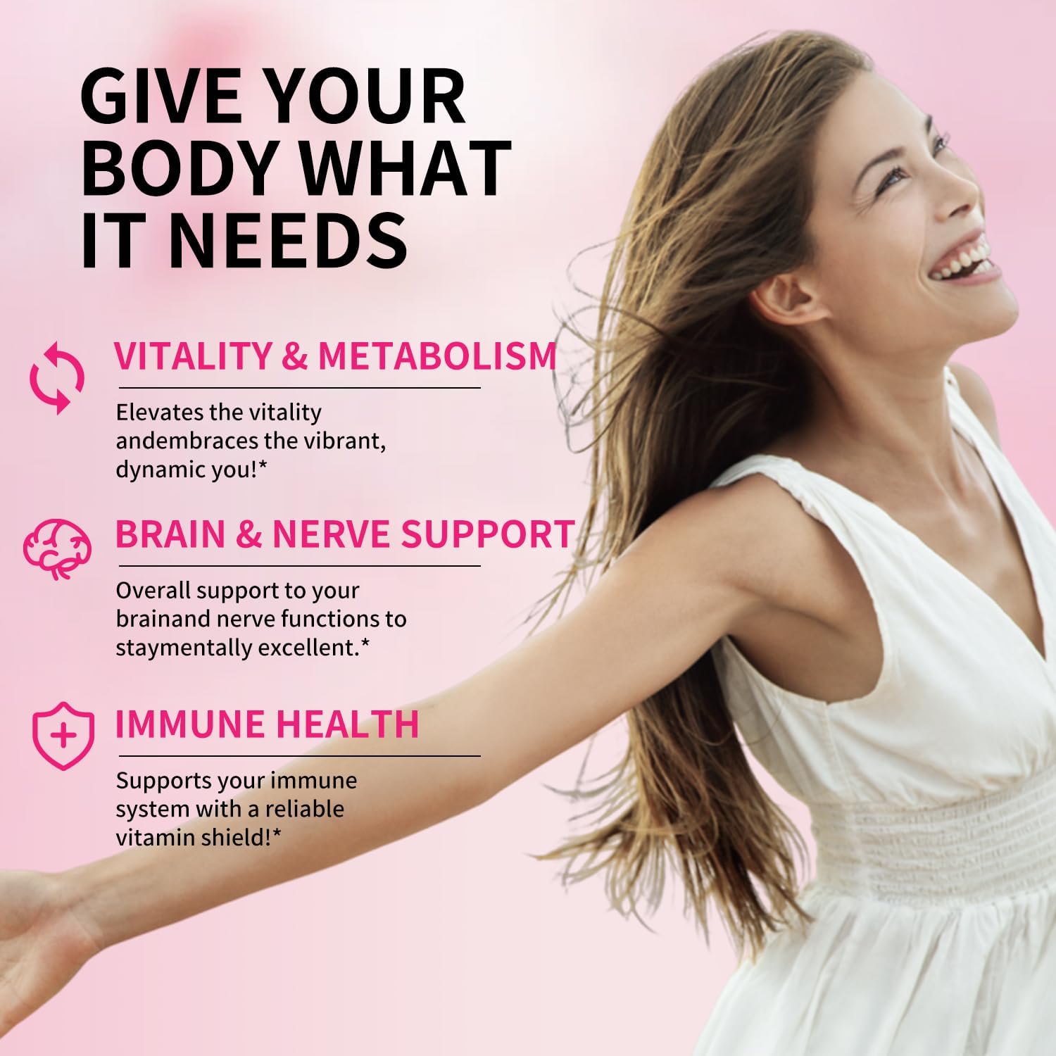 Plant-Based BIYODE Vitamin B12 Liquid Drops 5000mcg for Healthy Energy, Brain Boost, Memory, Mood - Cherry Flavor, 60ml