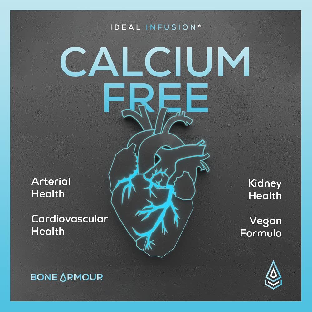 Plant-Based Calcium-Free Bone Density Supplement: Silica & Icelandic Magnesium for Bone Strength & Arterial Health - Vegan Vitamin D3 5000 IU with K2 K1 (60 Servings)