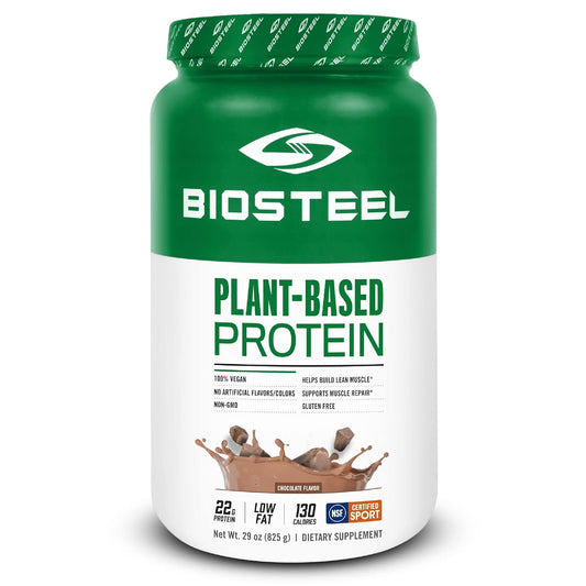 Plant-Based Chocolate Protein Powder - BioSteel Vegan Powder, NSF Certified, 1.8 lbs, 22g Protein, 25 Servings - Brown Rice, Pea, & Pumpkin Seed Blend