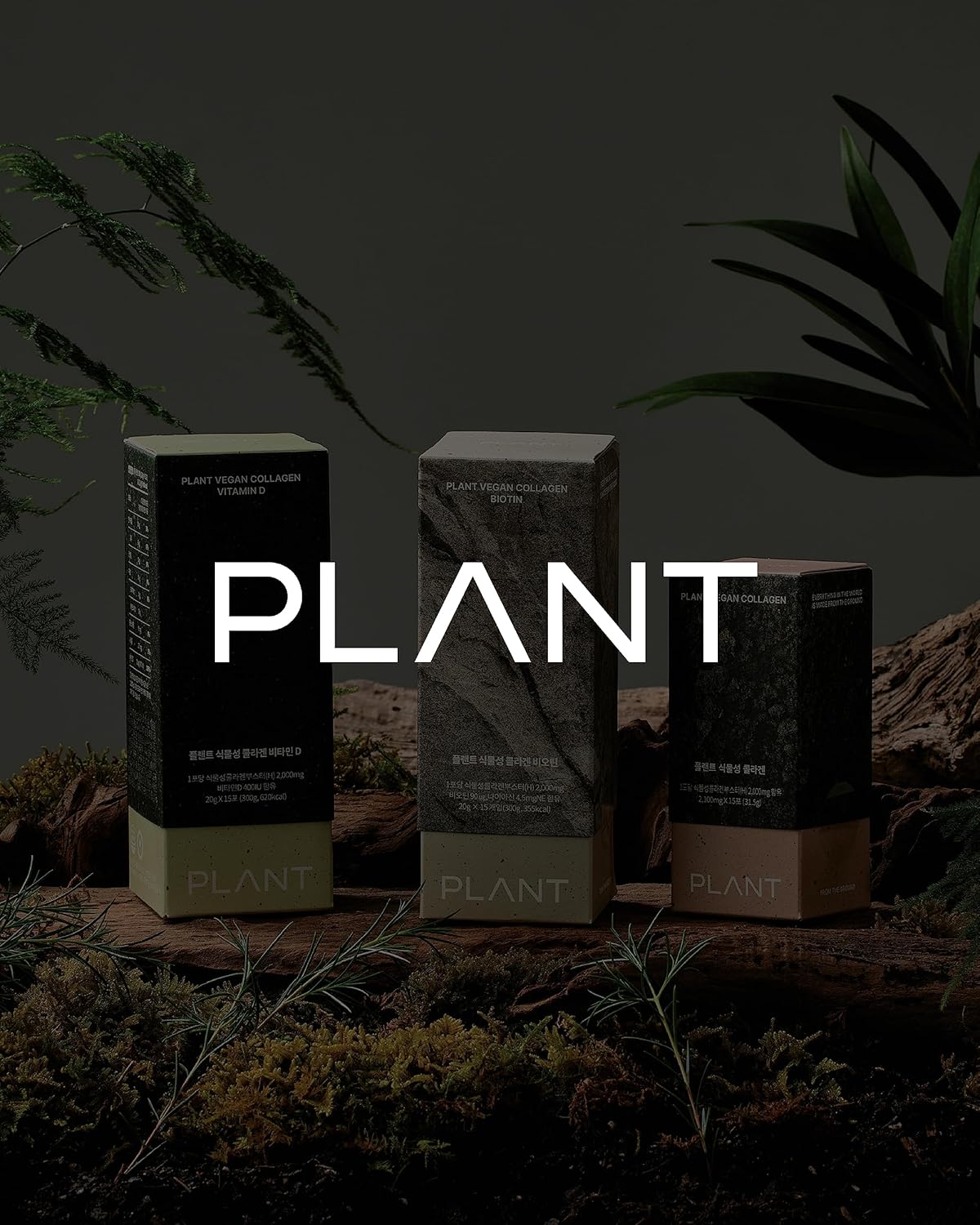Plant-Based Collagen Powder with Vitamin C - RAWGAPLANT Vegan Collagen (15 Sticks) for Korean Skincare, Low-Molecular Peptides