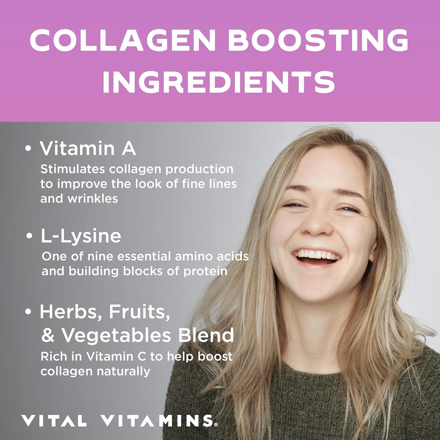 Plant-Based Collagen Support with Magnesium for Vegans - Capsules for Boosting Collagen Production