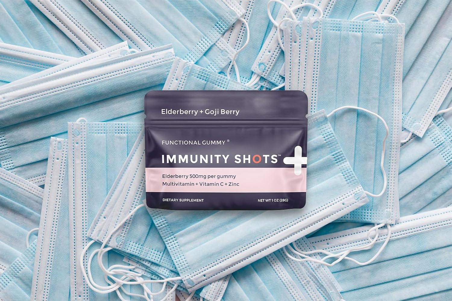Plant-Based Elderberry & Goji Berry Immunity Gummy Shots (12-Pack) - 500mg Multivitamin Support for Immune System - Vegan & Gluten-Free - Made in USA by Seattle Gummy Co.