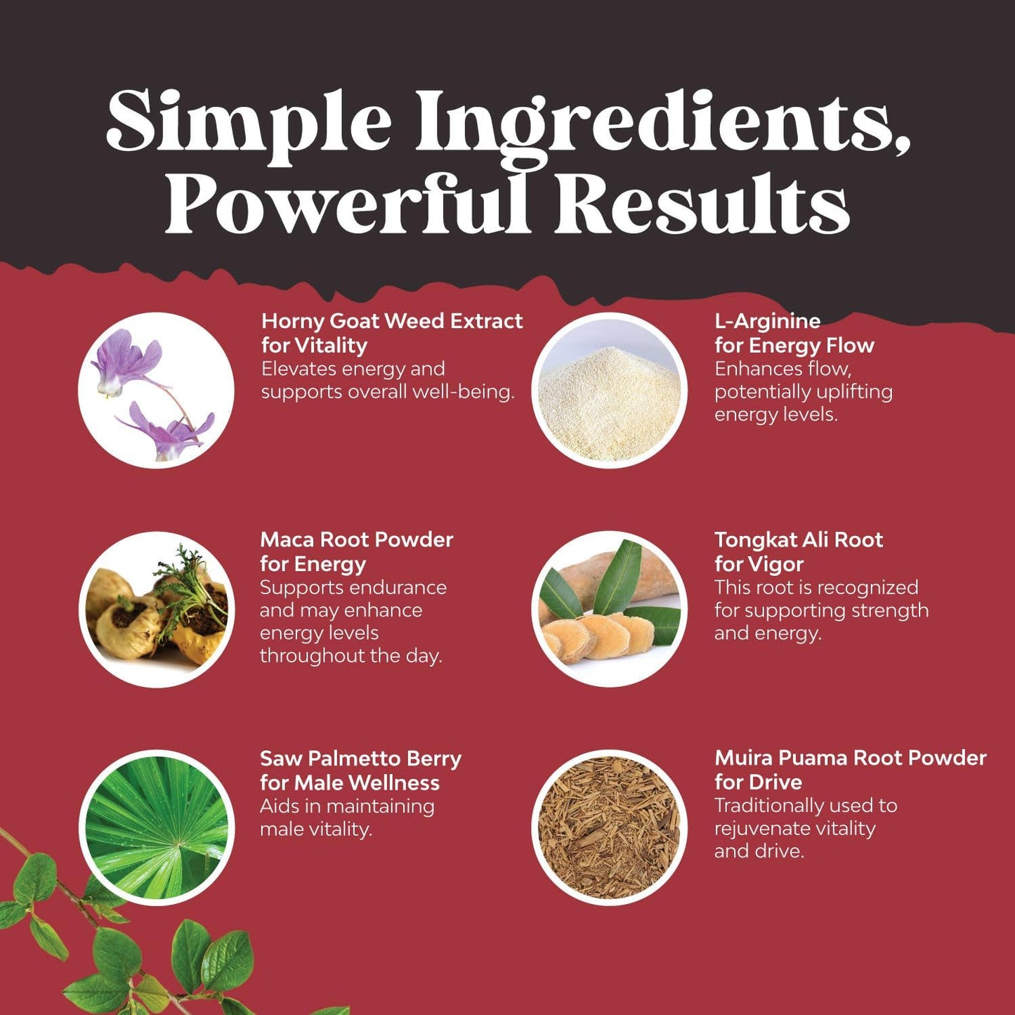 Plant-Based Energy Bundle: Pure Forskolin Extract & Horny Goat Weed Complex for Enhanced Stamina & Energy in Adults