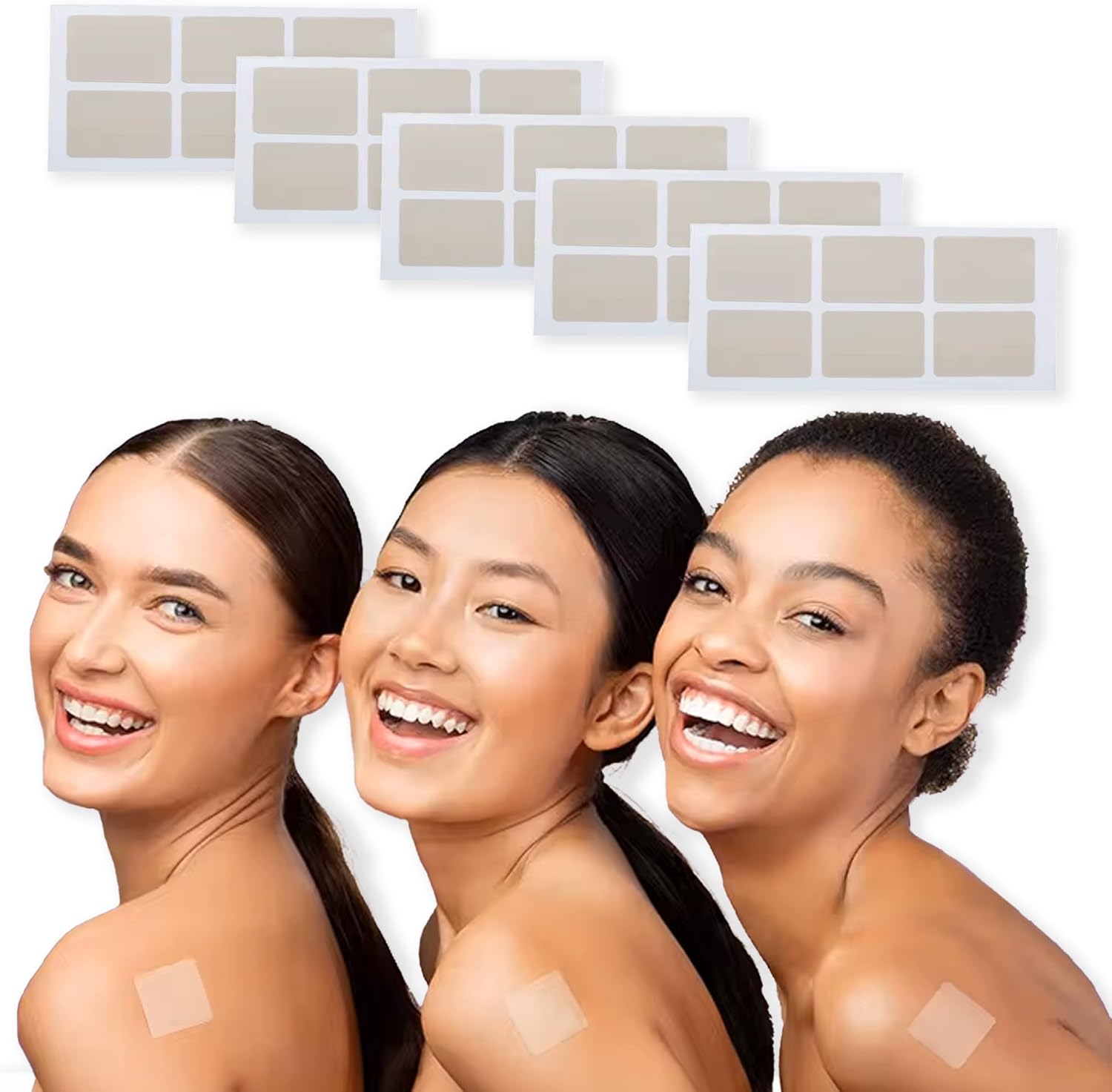 Plant-Based Energy Patches - 30 Pack | Boost Focus & Mood | Vitamin B Complex | Water-Resistant | Daily Wellness for Men & Women