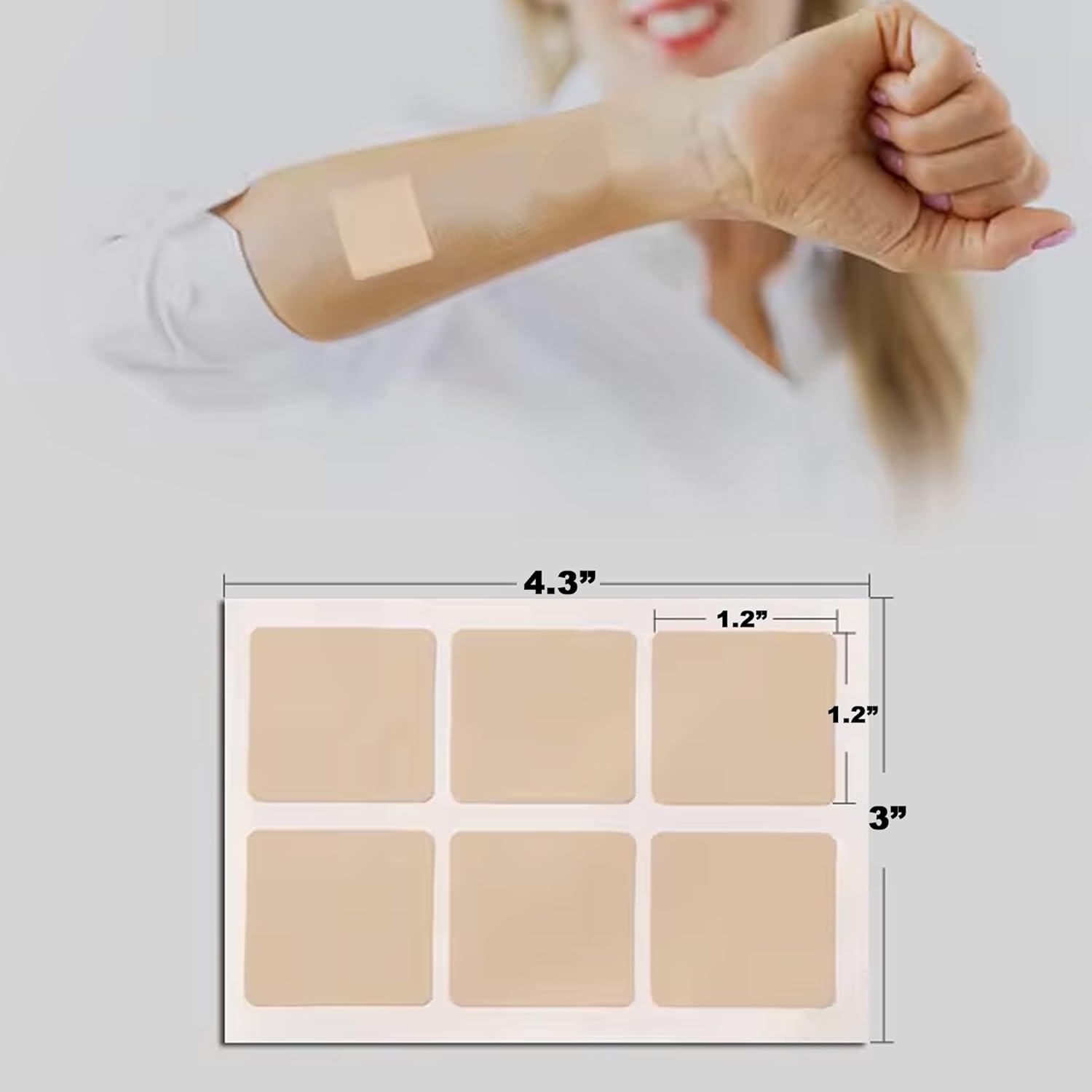 Plant-Based Energy Patches - 30 Pack | Boost Focus & Mood | Vitamin B Complex | Water-Resistant | Daily Wellness for Men & Women