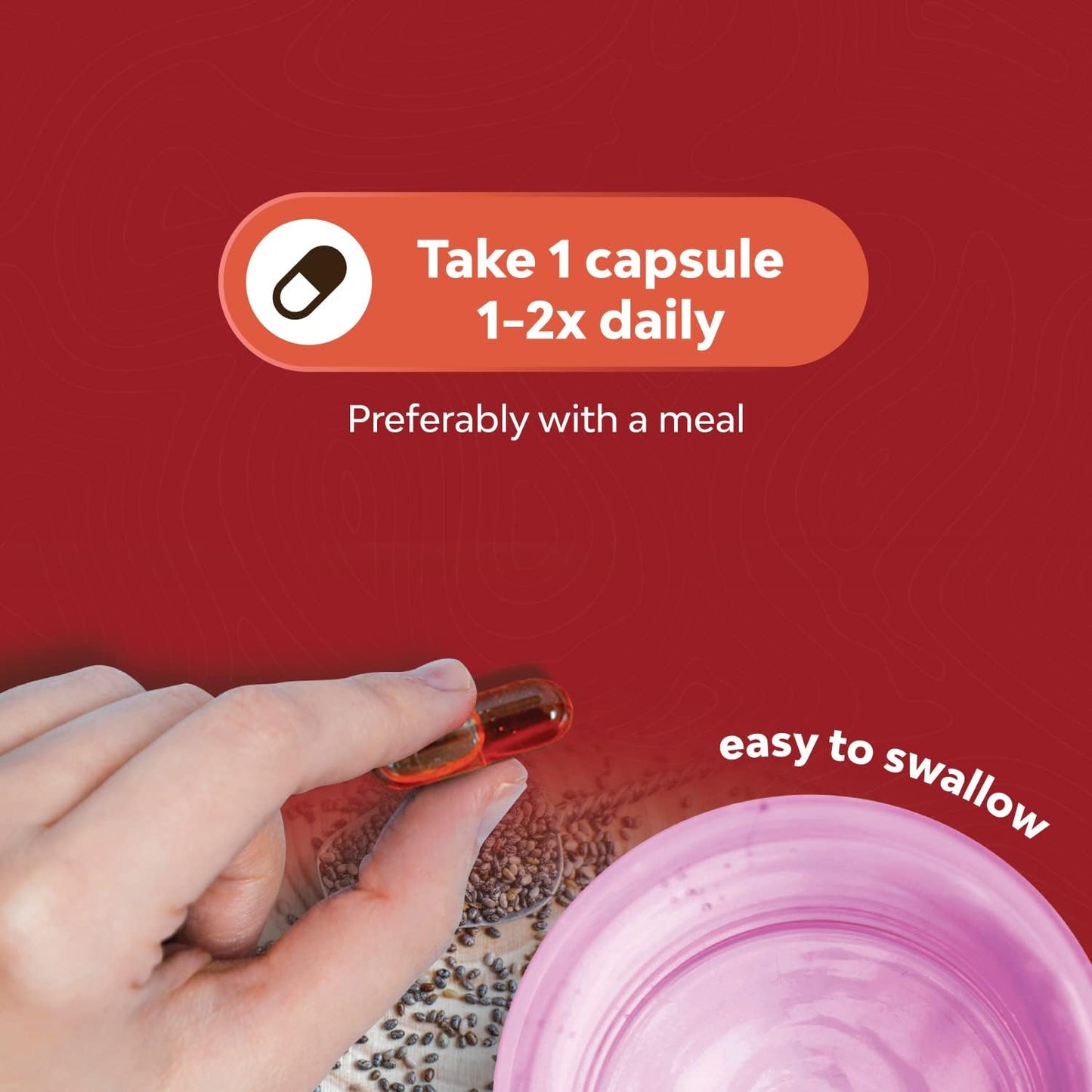 Plant Based Hair Growth Bundle - Saw Palmetto & Chia Seed Oil Capsules for Women - Stronger, Thicker Hair - Omega 3 6 9 Supplement