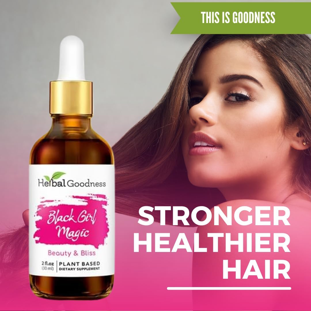 Plant-Based Herbal Extract for Skin, Hair & Nails - 2oz Bottle - Liquid Collagen Alternative with Biotin & Horsetail for Women