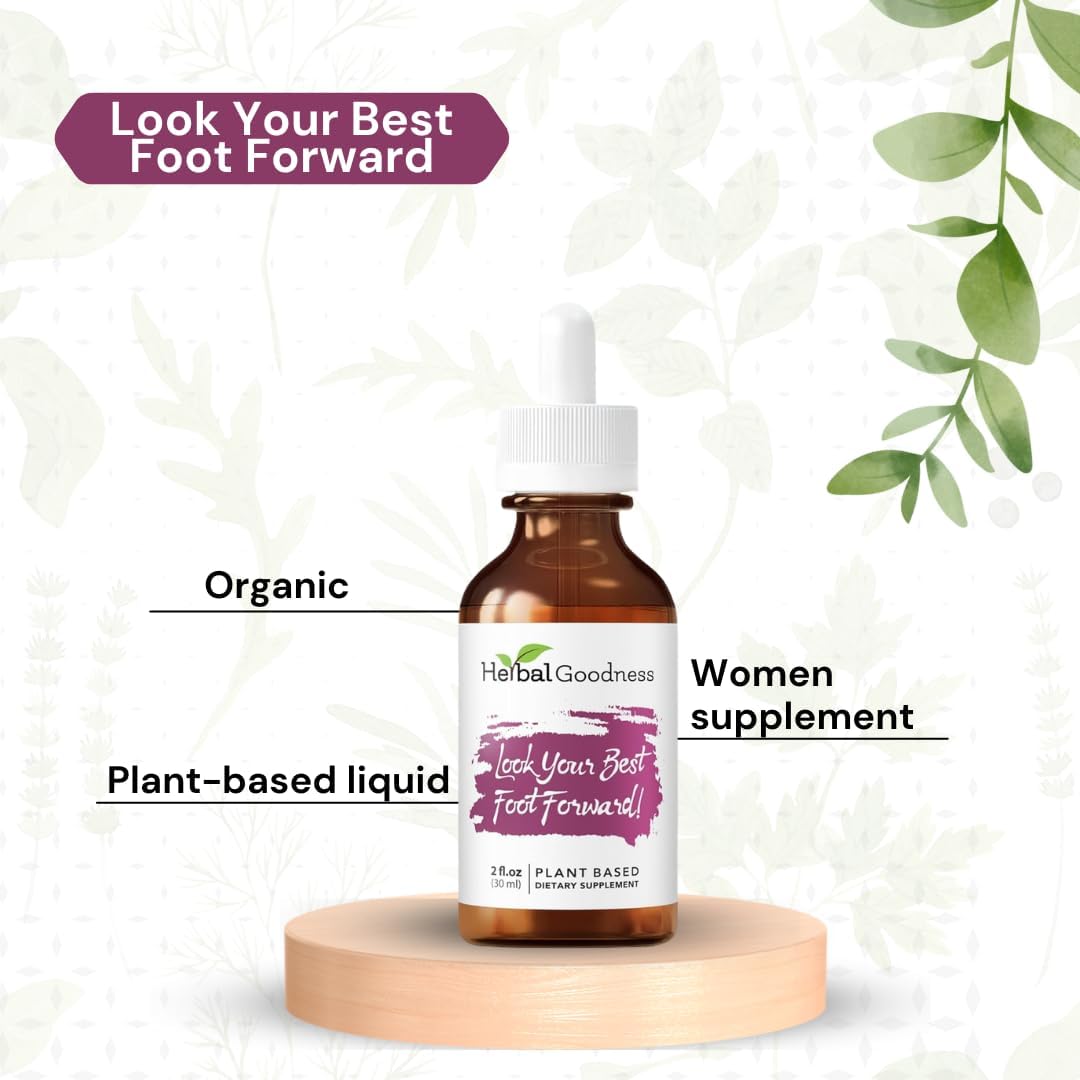 Plant-Based Herbal Extract for Skin, Hair & Nails - 2oz Bottle - Liquid Collagen Alternative with Biotin & Horsetail for Women