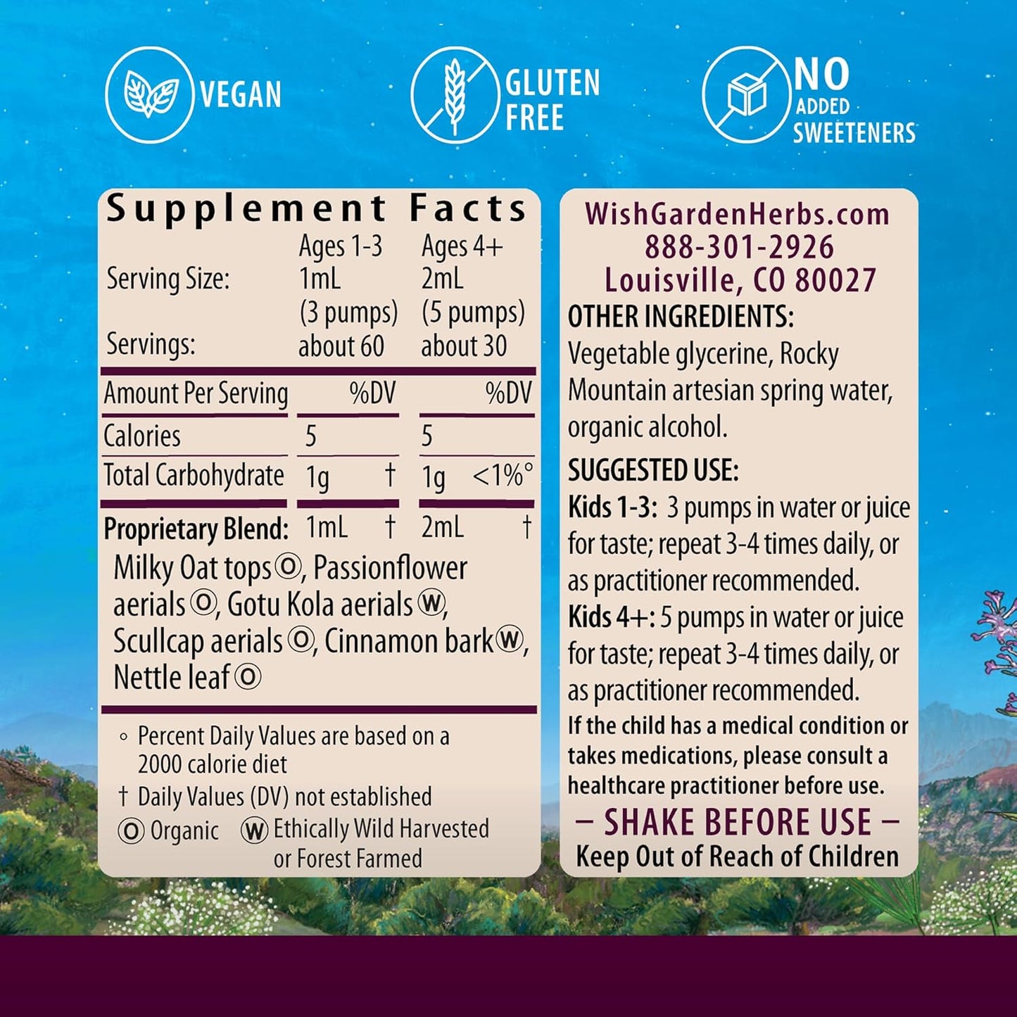 Plant-Based Herbal Supplement for Focus, Attention, and Calm - Boost Neural Messaging and Brain Function with Gotu Kola, Nettle, and Passionflower - 2oz - BoostGo Australia