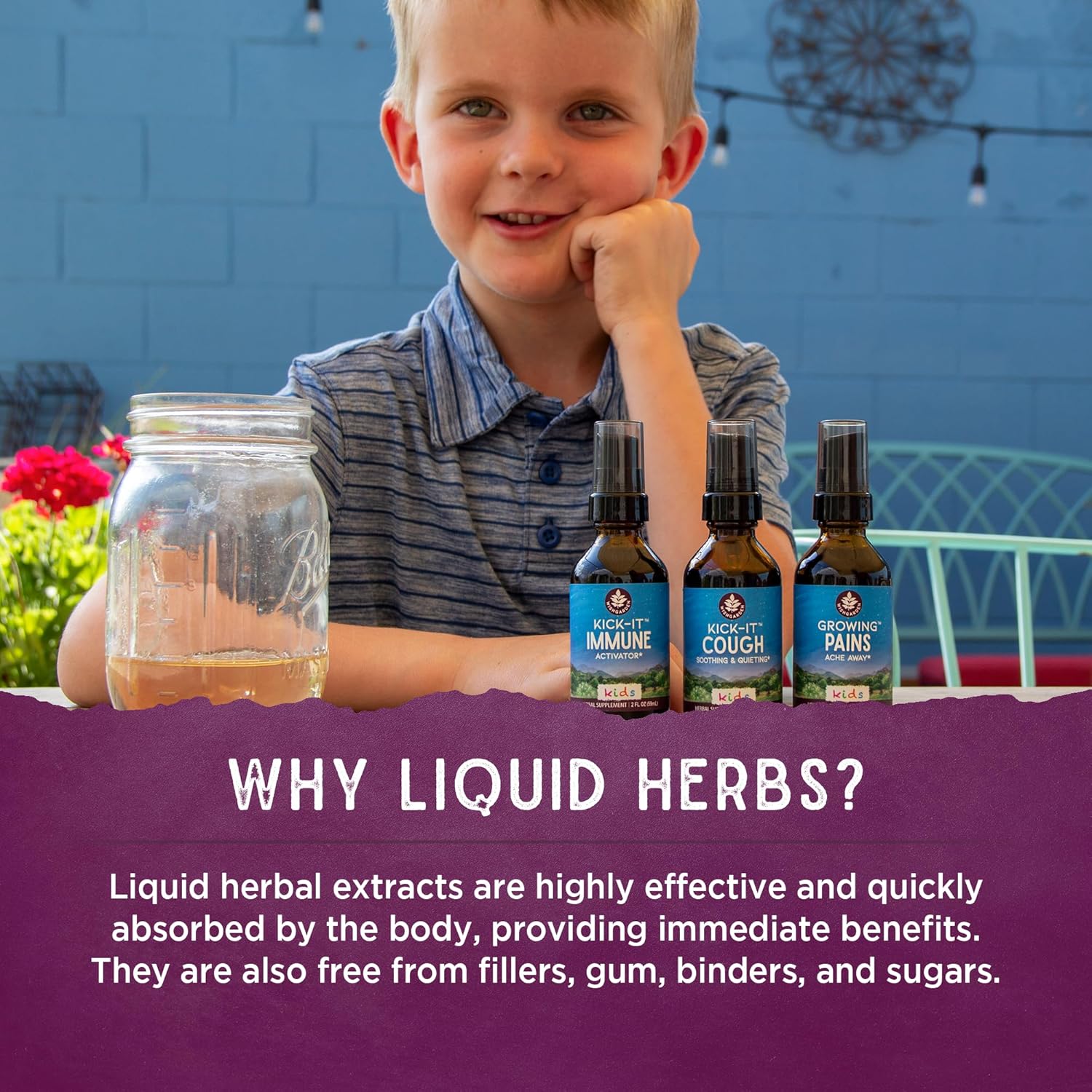 Plant-Based Herbal Supplement Soothes Kids' Growing Pains - 2oz - BoostGo Australia